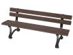 BANC DUBLIN 1800 MM 5 LAMES FONTE ET BOIS COMPACT