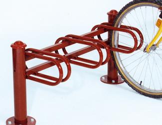 support cycles milan - 3 places - peint sur galvanise