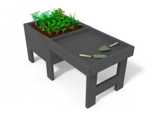 option table de rempotage en prolongement pour mini jardin