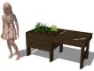 OPTION TABLE DE REMPOTAGE EN PROLONGEMENT POUR MINI JARDIN