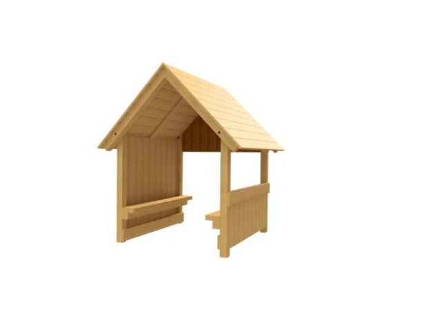 cabane lecteur-reveur jura en robinier 1/6 ans