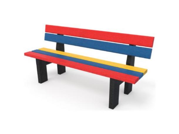 banc colorus en plastique recyclé - primaire